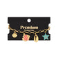Bedel armband vissen zee RVS Goud