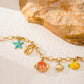 Bedel armband vissen zee RVS Goud