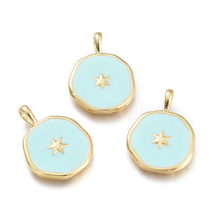 Bedel bedels star Gold-aquamarine