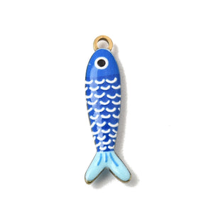 Bedel enamel RVS vis steel blue