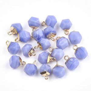 Bedel facet gemstone jade blue gold