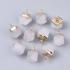 Bedel facet gemstone quartz clear gold