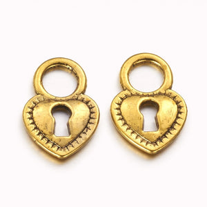 Bedel hartjes slot goud