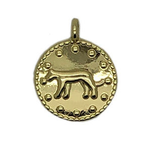 Bedel leopard rond goud