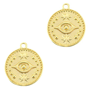 Bedel lucky eye massief rond goud