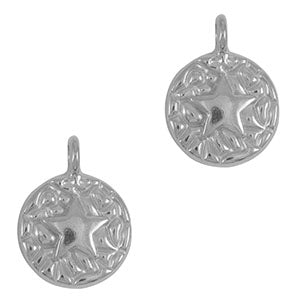 Bedel rond zeester RVS Zilver