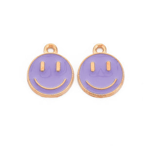 Bedel smiley medium purple goud
