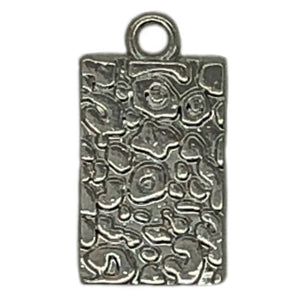 Bedel tag leopard pattern zilver