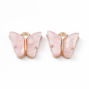Bedel vlinder blush goud