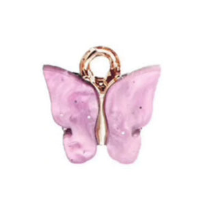 Bedel vlinder lila goud