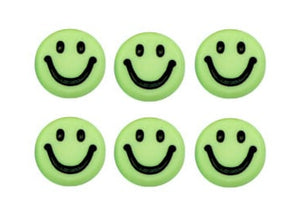 Acryl Smiley Kralen groen