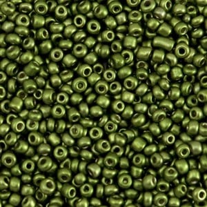 Rocailles Metallic Olive Green 2mm