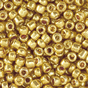 Rocailles Metallic shine gold 3mm