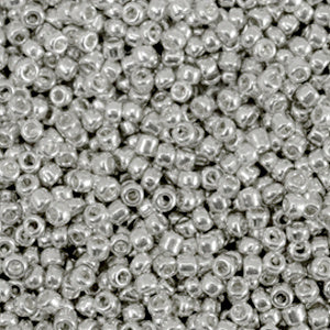 Rocailles Metallic shine silver 3mm