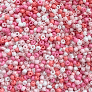Rocailles Mix Pink 2mm