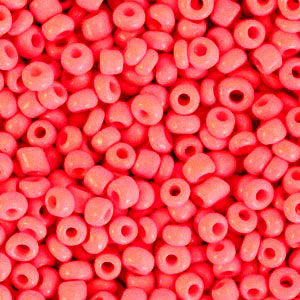 Rocailles Neon coral red 3mm