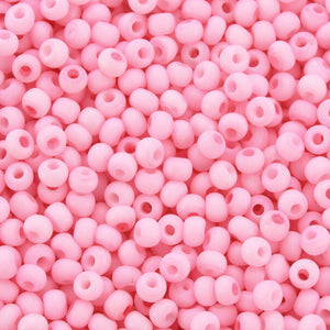 Rocailles frosted candy pink 3mm