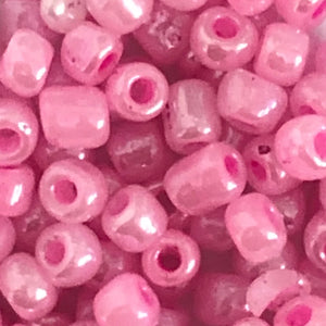 Rocailles shiny pink 4mm