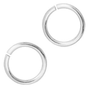 Buigring/jumpring 8mm zilver