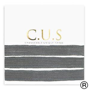 C.U.S® sieraden lint Shimmery anthracite grey