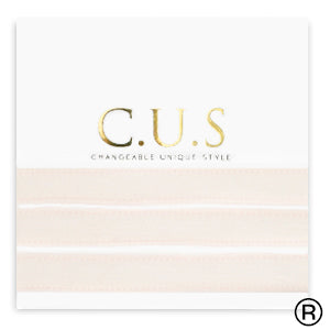 C.U.S® sieraden lint Shimmery light seashell pink 55mm
