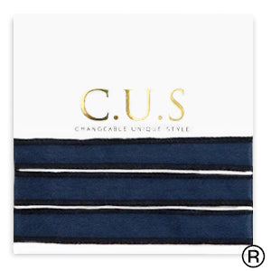 C.U.S® sieraden lint Shiny intense dark blue 55mm