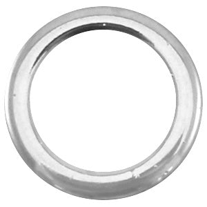 DQ metaal dichte ring 18 mm Antiek Zilver (nikkelvrij)