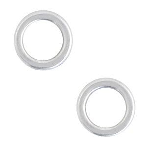 DQ metaal ring 6mm Antiek zilver (nikkelvrij)