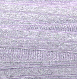 Elastiek light lila glitter 15mm