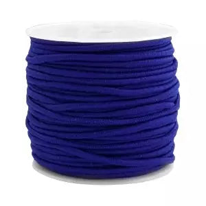 Gekleurd elastisch draad 2.5mm Cobalt Blue