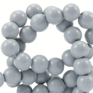 Glaskralen opaque Cool Grey 8mm