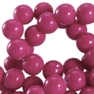 Glaskralen opaque Raspberry Wine 8mm