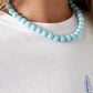 Grote kralen ketting 12mm brown latte RVS goud