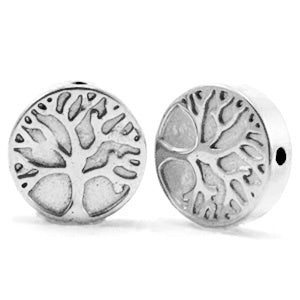 Hematite kralen levensboom 10mm Silver grey