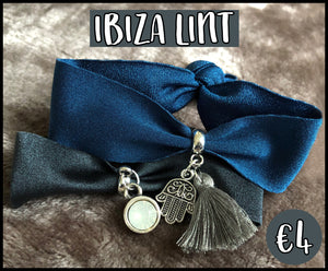 Ibiza lint DIY pakket blauw/grijs