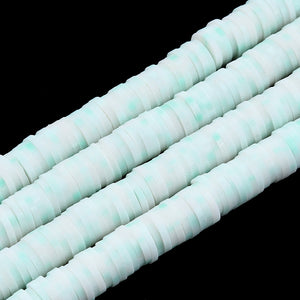 Katsuki kralen 6mm heishi light cyan