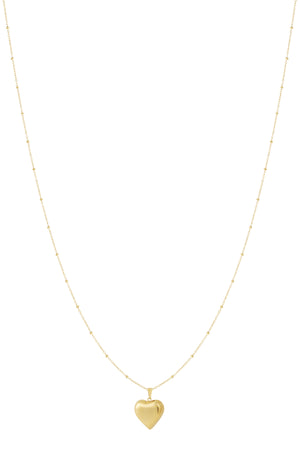 Ketting Hart Casual RVS goud