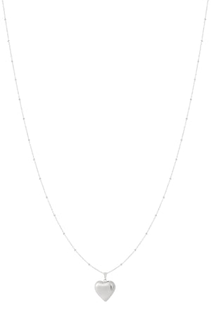 Ketting Hart Casual RVS zilver