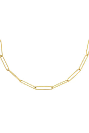 Ketting Plain Chain Goud RVS