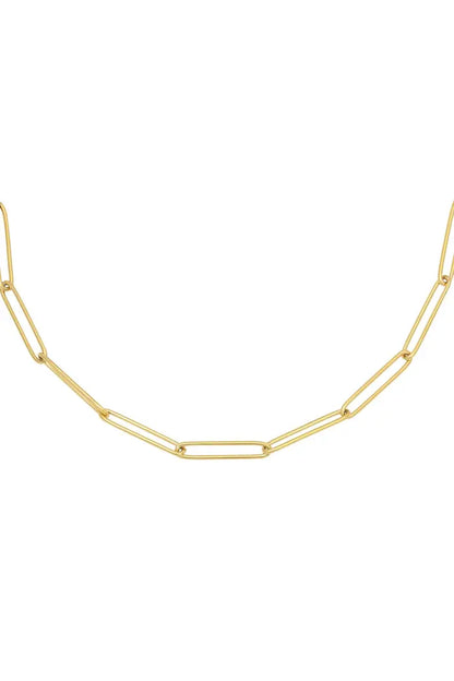 Ketting Plain Chain Goud RVS