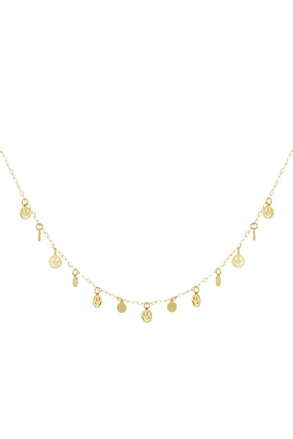 Ketting Smile & Shine RVS Goud
