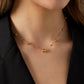 Ketting basic party ball RVS goud
