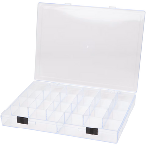 Kralenbakje plexiglas 36-vaks transparant