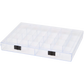 Kralenbakje plexiglas 36-vaks transparant