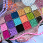 Kralenbox met 3mm rocailles color festival