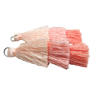 Kwastje layers multicolor rose pink