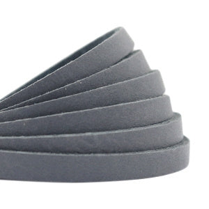 Leer plat 5mm dark grey (DQ)