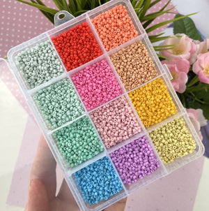Kralenbox met 2mm rocailles color smash - Maak je eigen unieke sieraden!