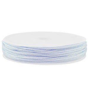 Macrame gevlochten 0,8mm Light blue-purple metallic