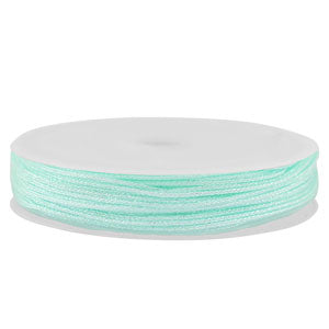 Macrame gevlochten 0,8mm Light mint green metallic